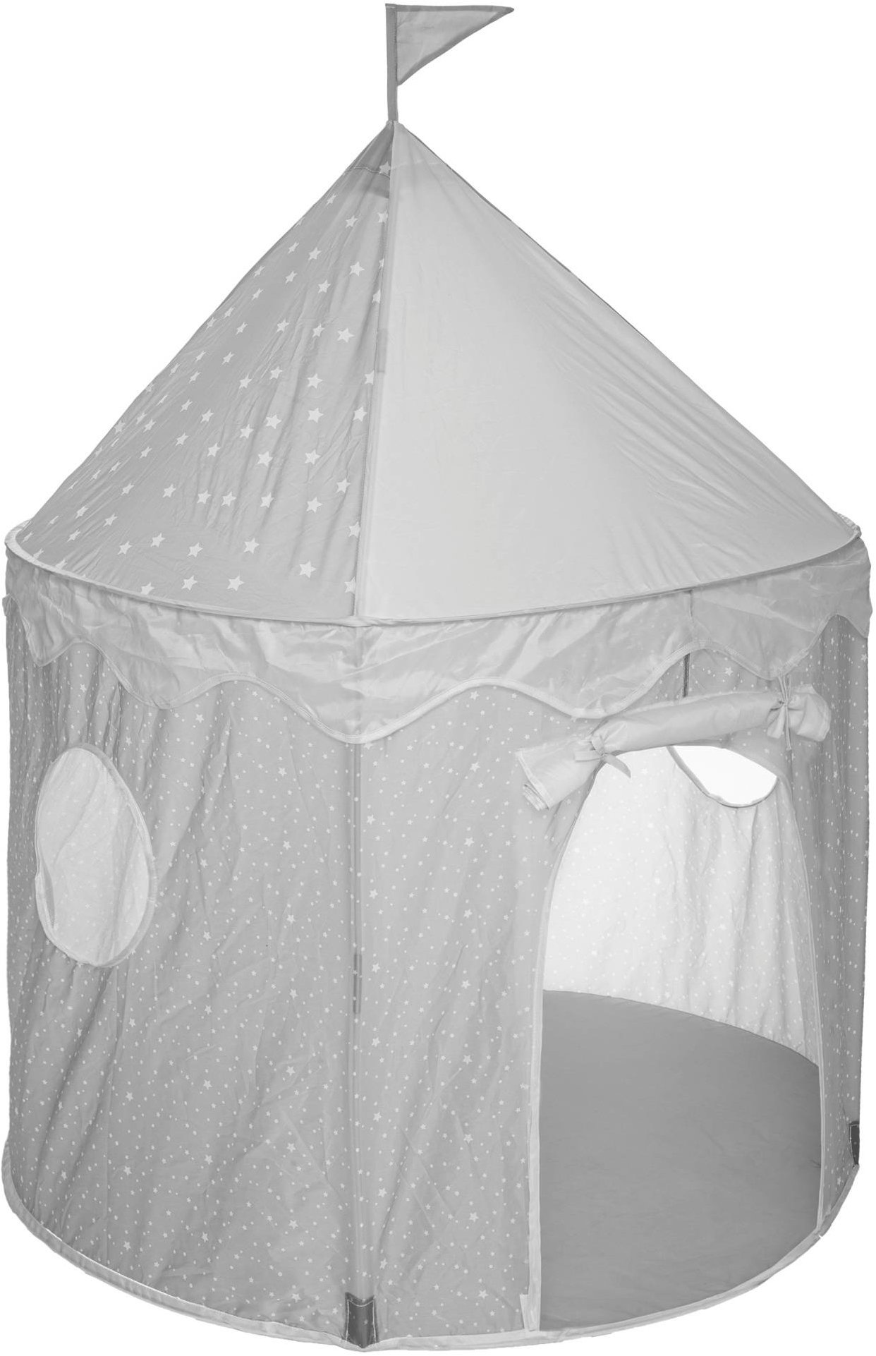 Atmosphera for kids Dětský stan, průměr 100 cm, polyester, šedá