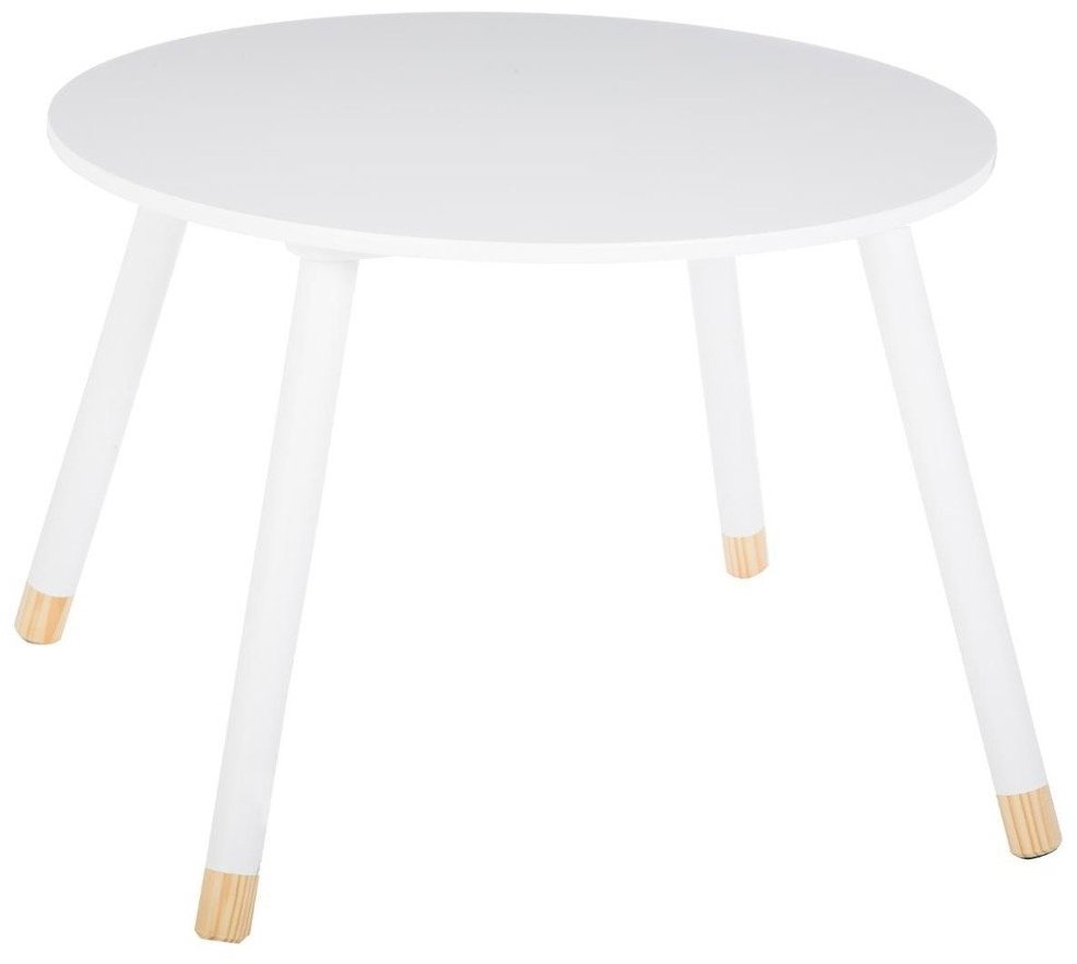 Atmosphera for kids Dětský bílý kulatý stůl, průměr 60 cm, výška 43 cm