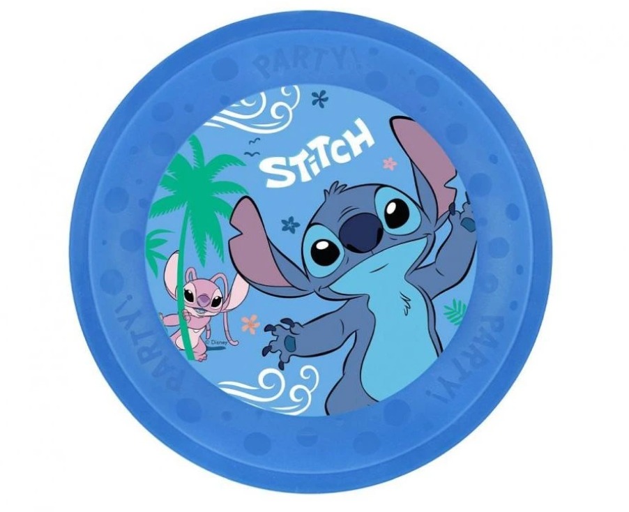 SMART BALLOONS Plastové talíře stitch a angel 21 cm 4 ks