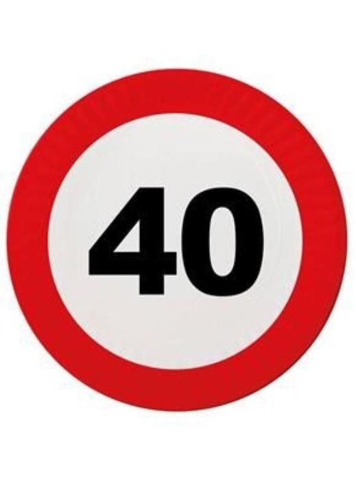 Talíře dopravní značka 40