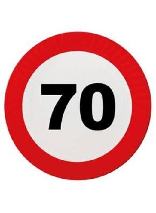 Talíře dopravní značka 70
