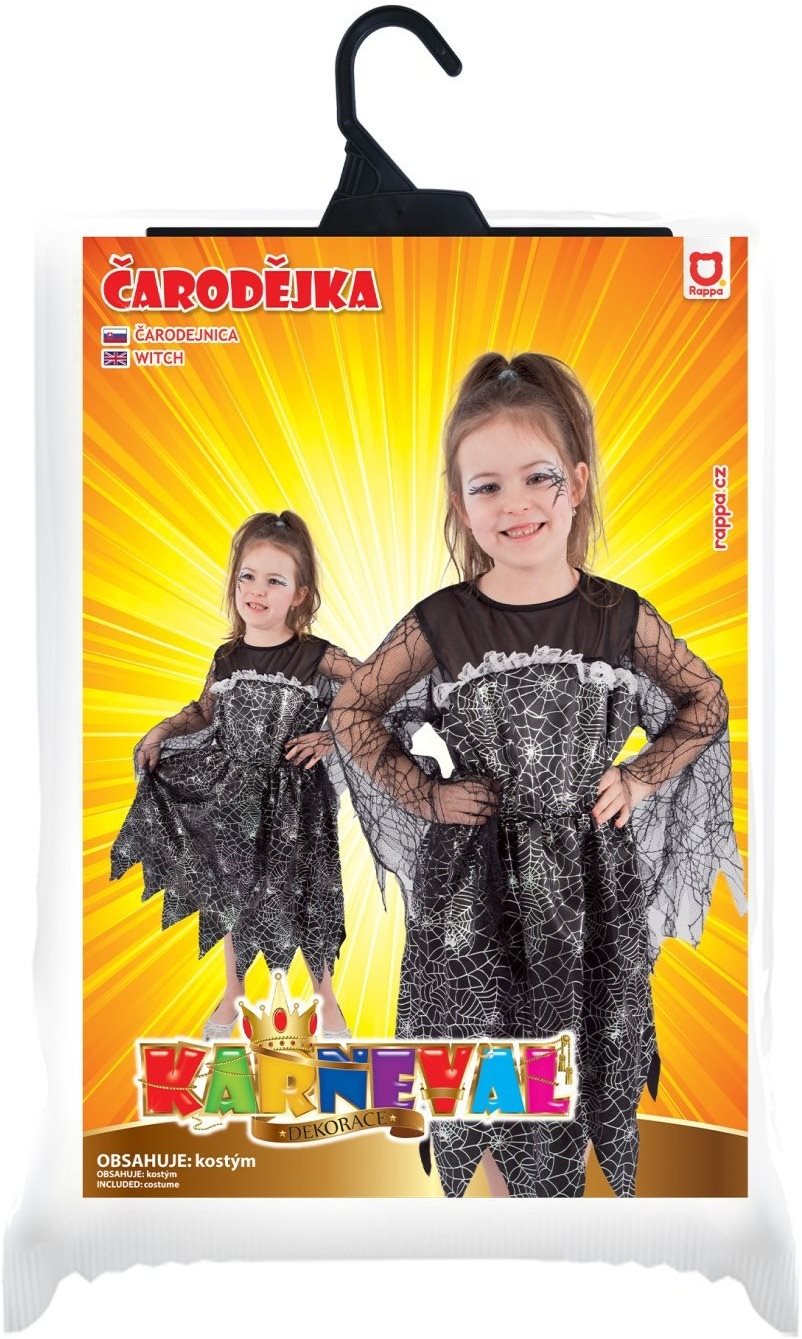 Kostým čarodějnice s pavučinou M