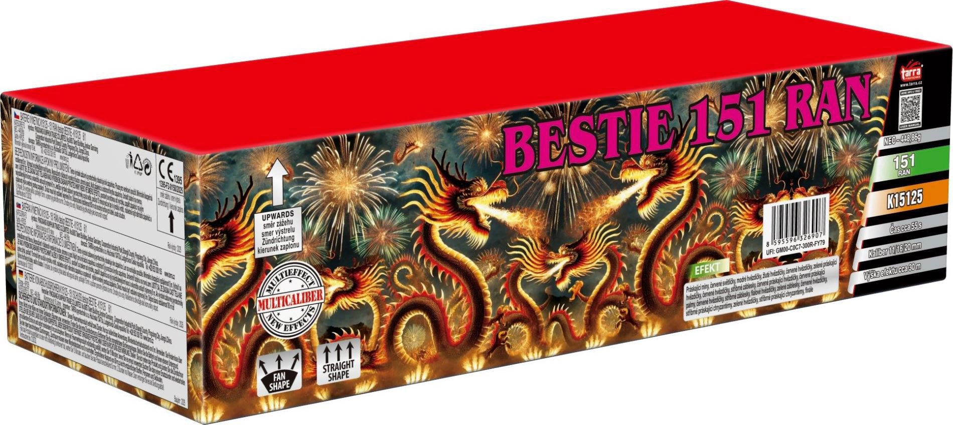 Tarra Ohňostroj - Baterie výmetnic bestie 151 ran