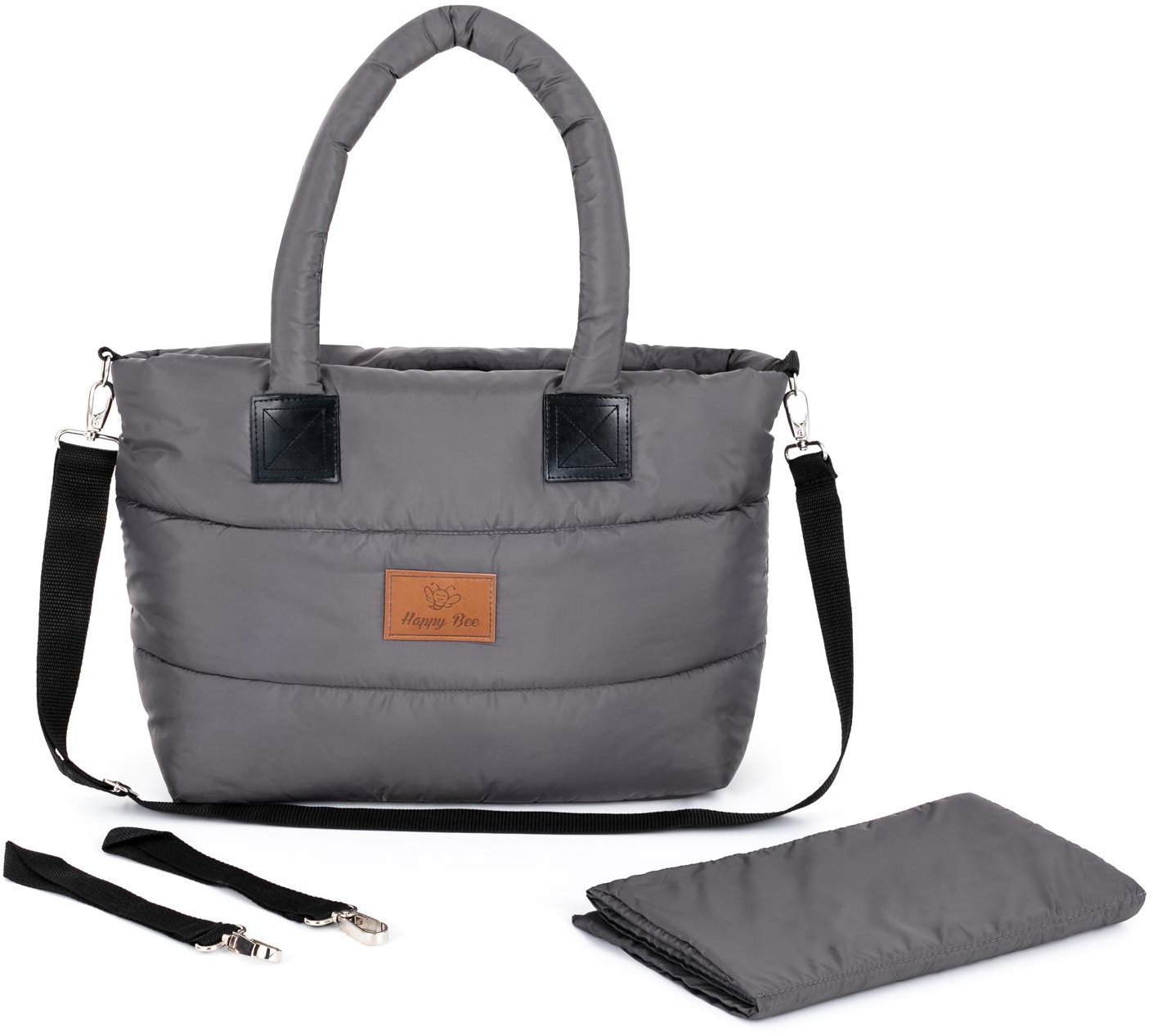 HappyBee Taška bez kožíšku Trinity graphite