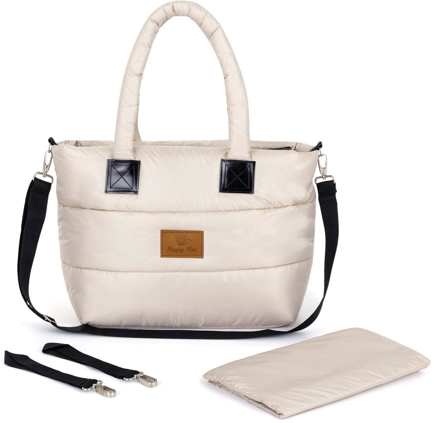 HappyBee Taška bez kožíšku Trinity latte