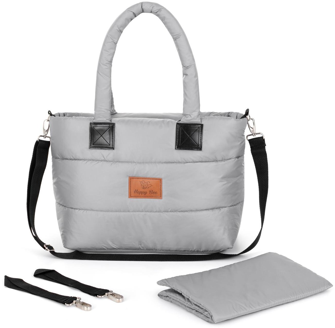 HappyBee Taška bez kožíšku Trinity grey