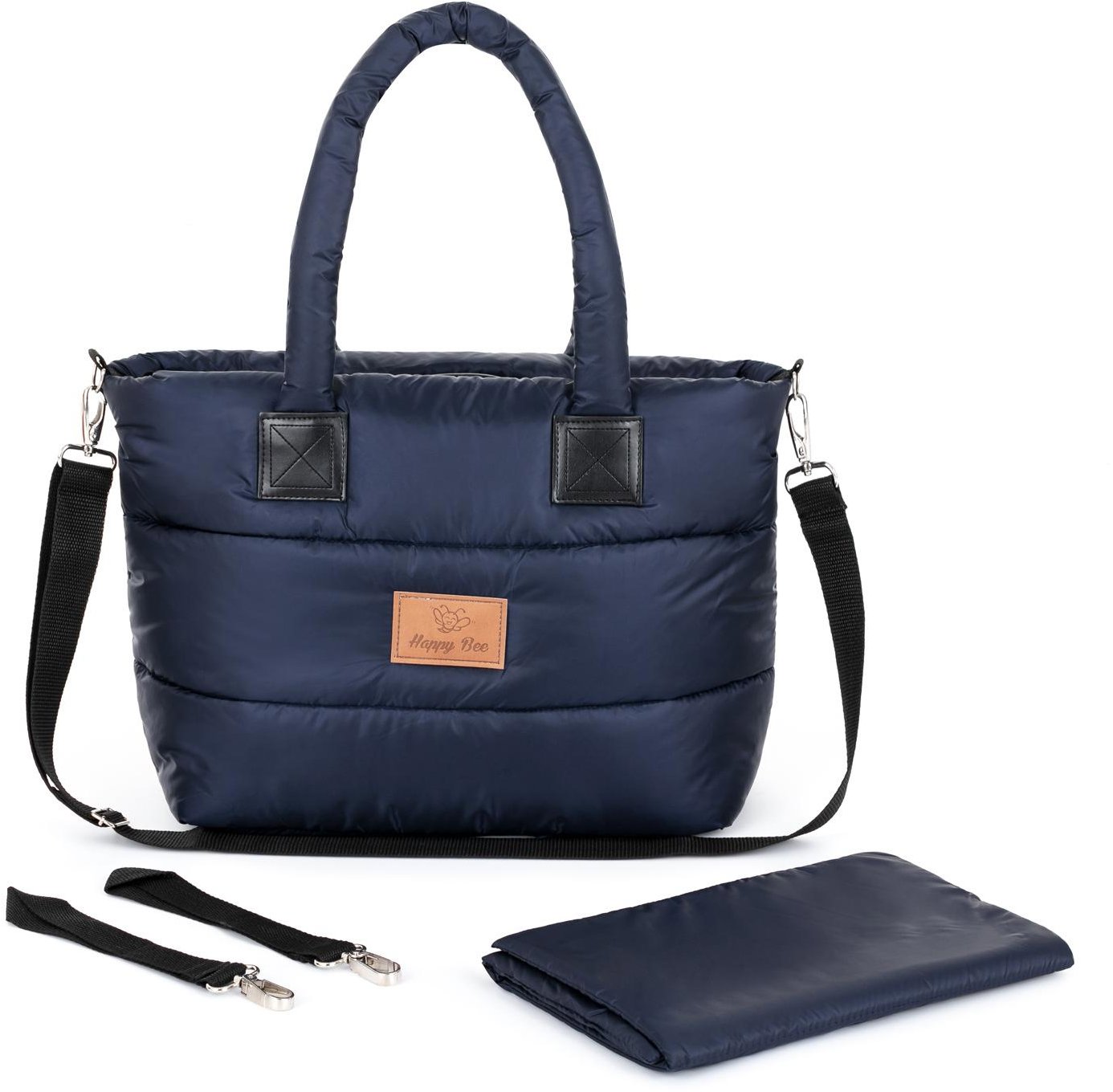 HappyBee Taška bez kožíšku Trinity blue