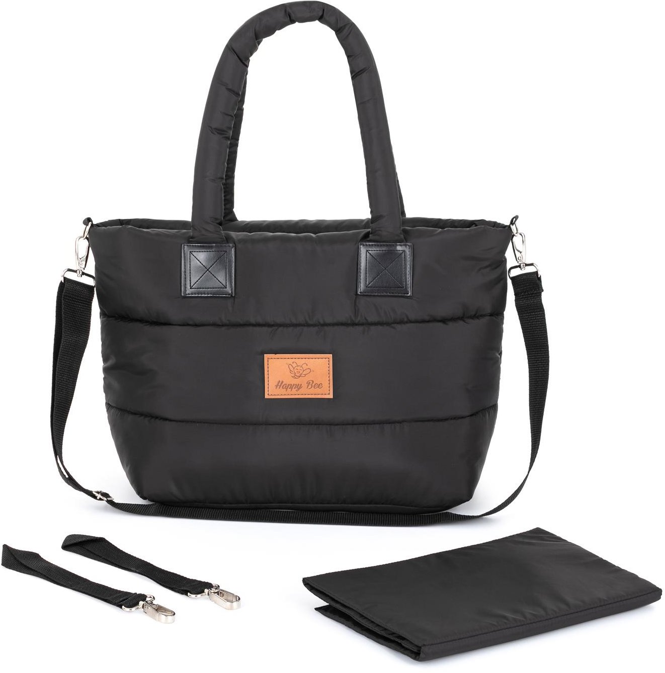 HappyBee Taška bez kožíšku Trinity black