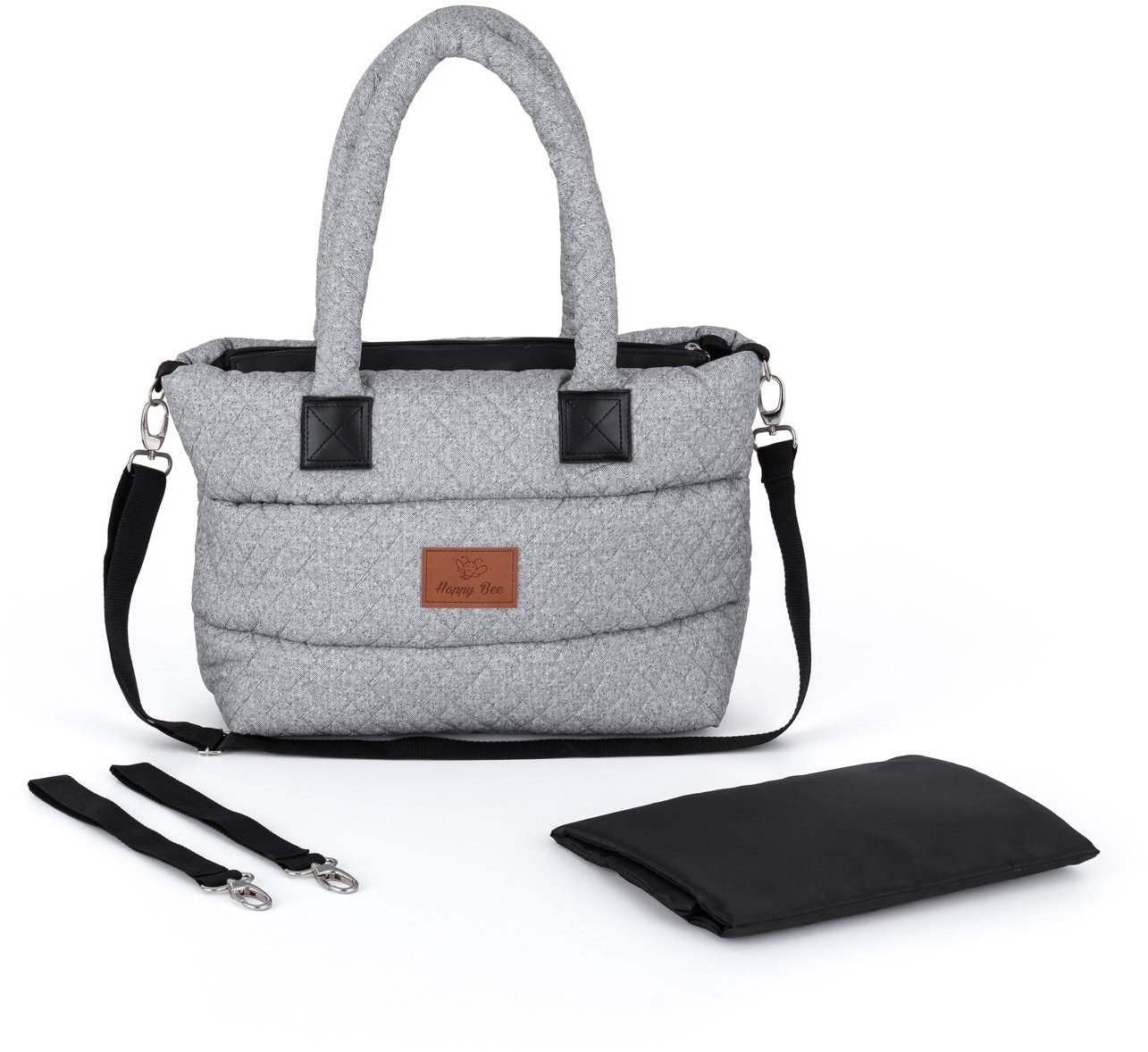 HappyBee Taška bez kožíšku Trinity Diamond grey