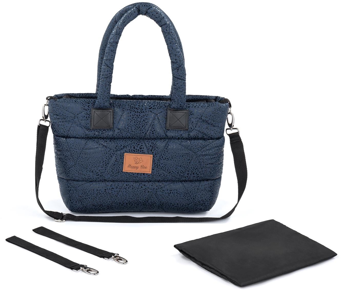 HappyBee Taška bez kožíšku Trinity Wild dark blue