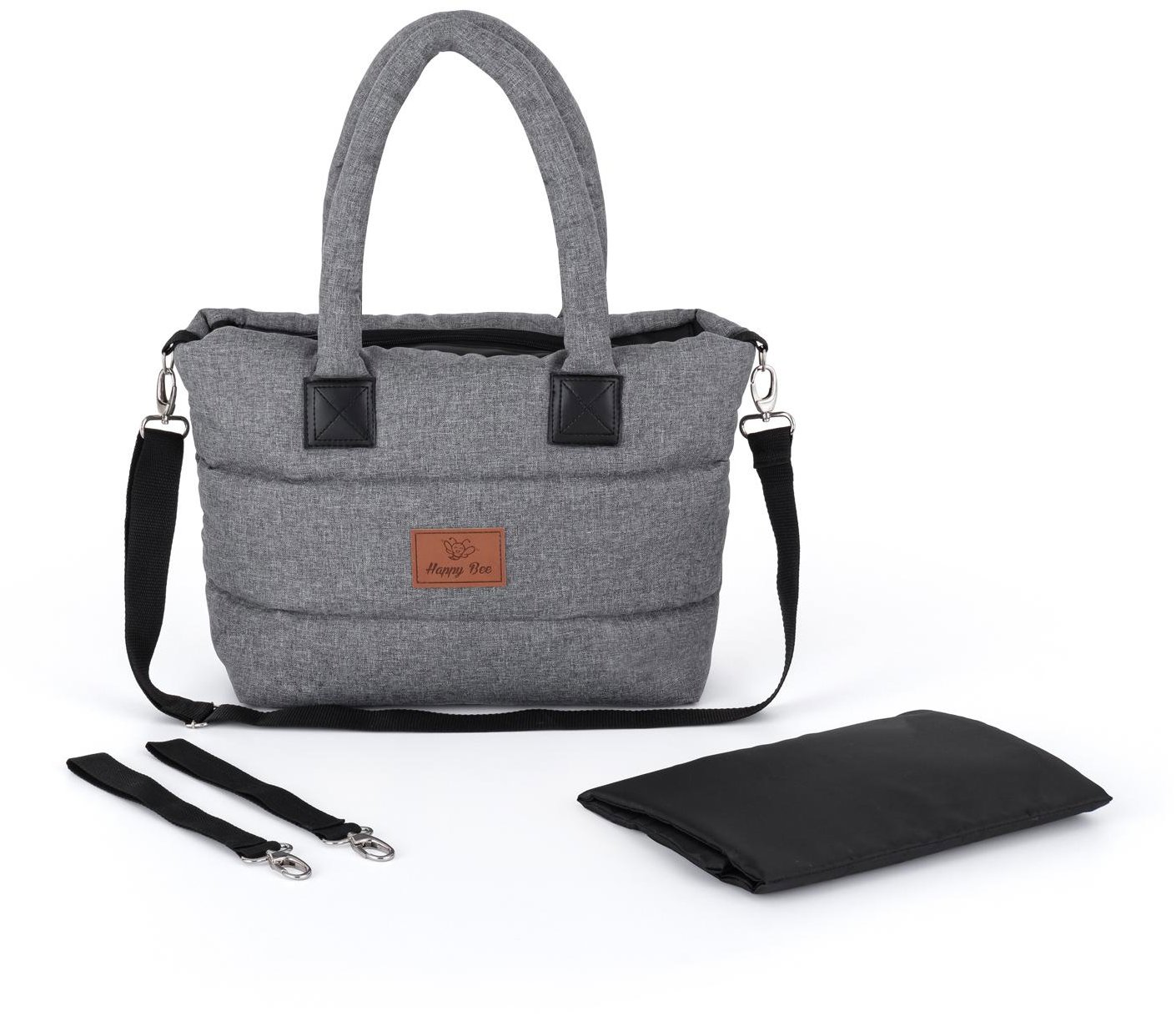 HappyBee Taška bez kožíšku Trinity Leny graphite