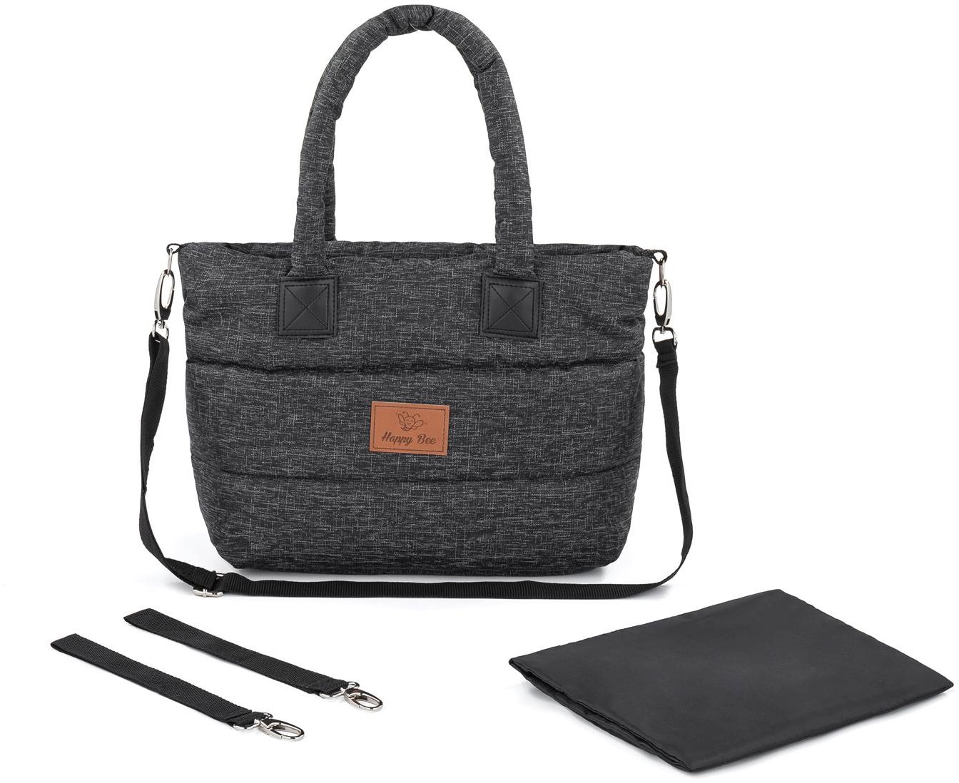 HappyBee Taška bez kožíšku Trinity Leny black