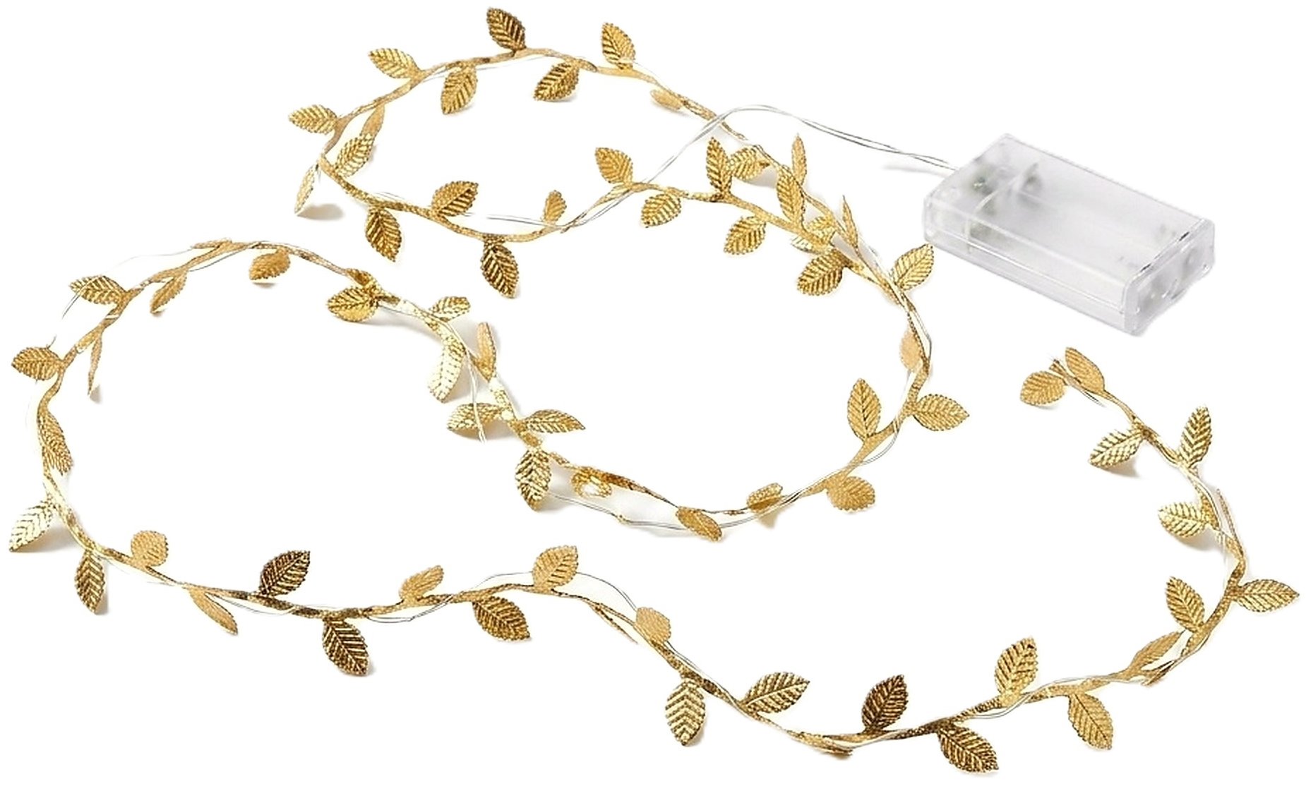 Toybit Svatební dekorace Světelný řetěz Gold leaves 200 cm