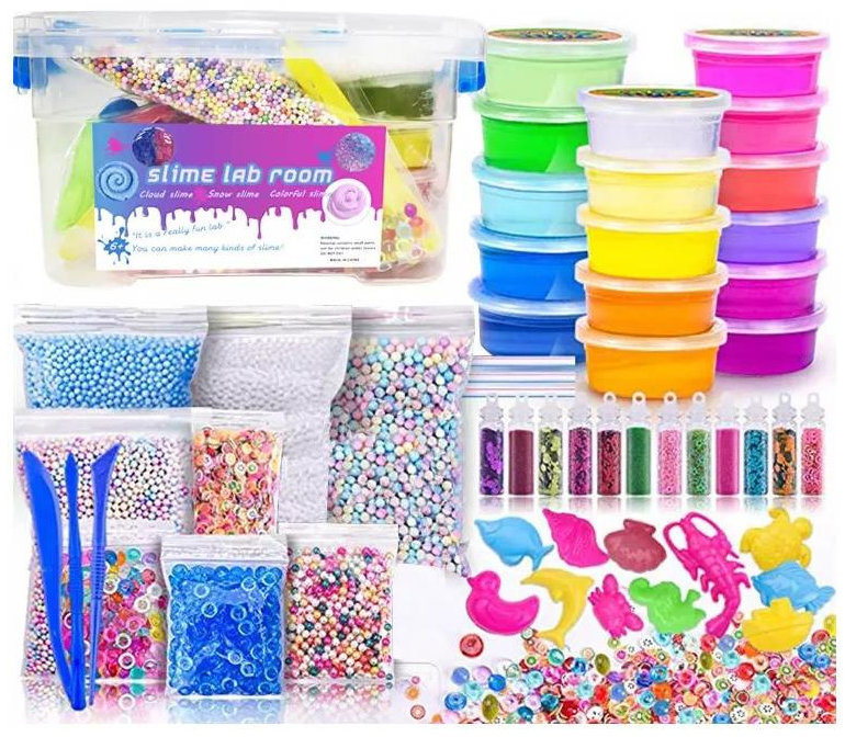 Toybit Velká sada Laboratoř slizu s doplňky v boxu