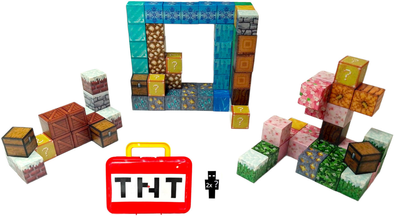 Toybit Magnetická stavebnice Minecraft TNT box 98 ks