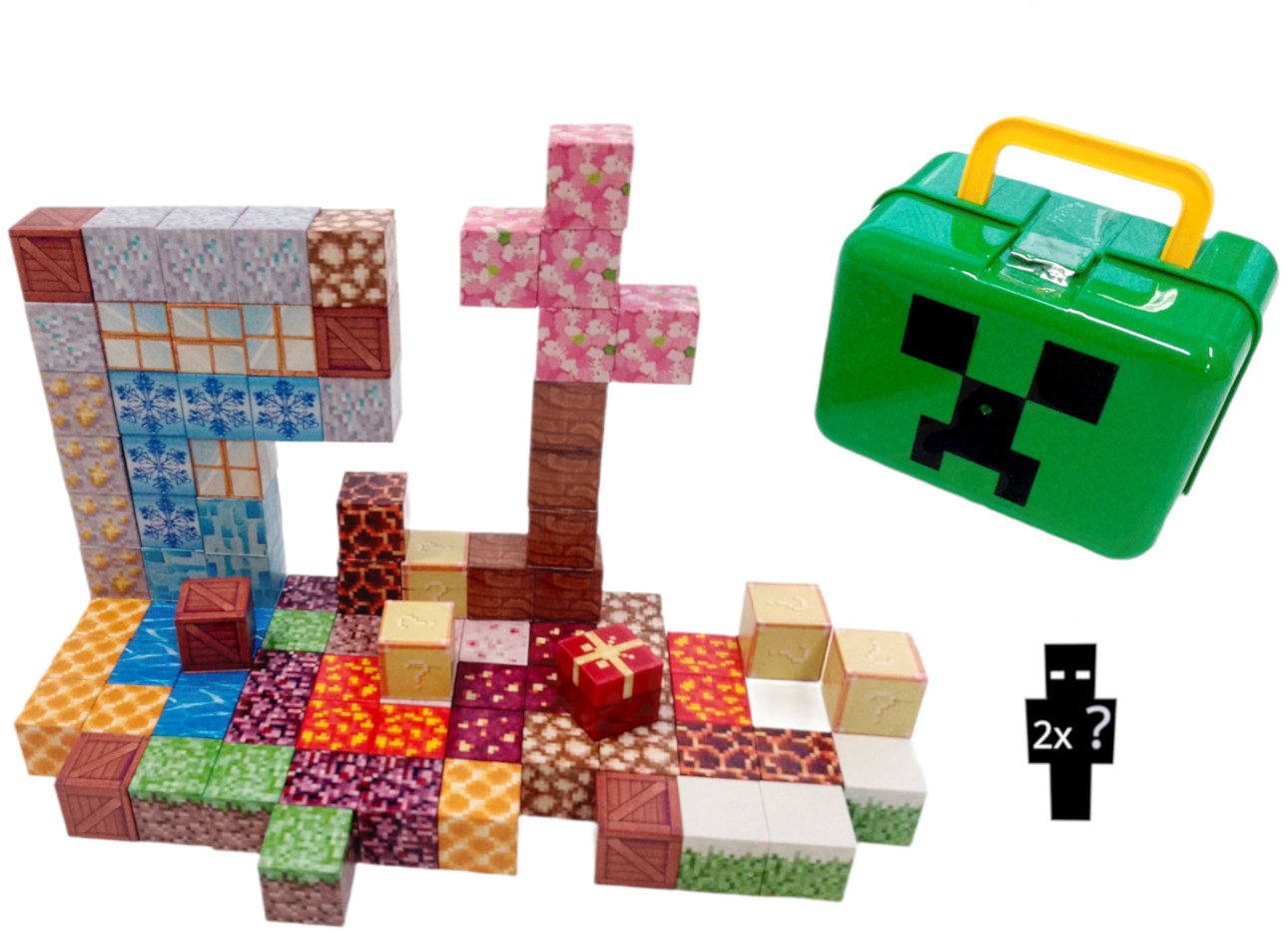 Toybit Magnetická stavebnice Minecraft Creeper box 98 ks