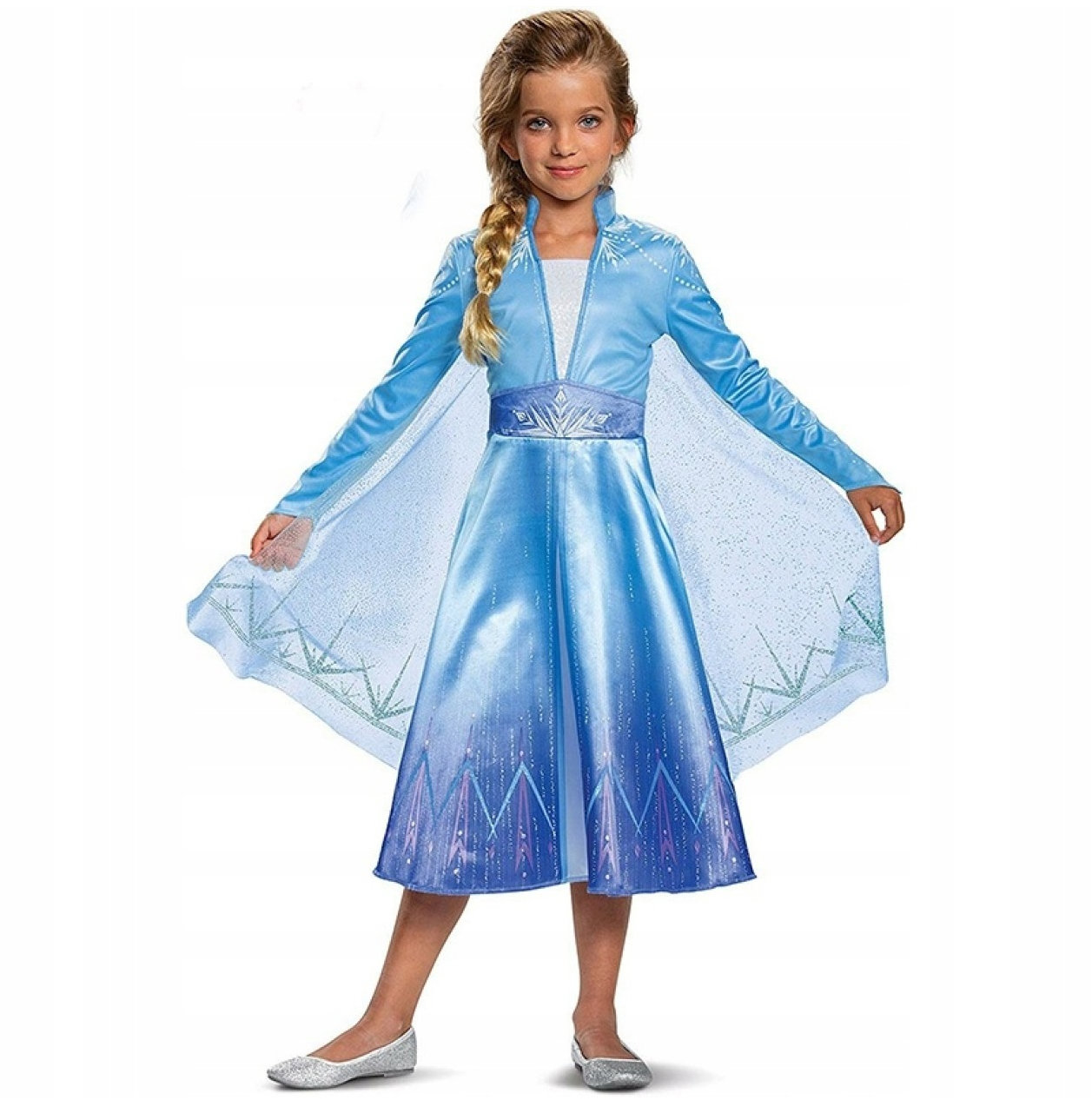 Toybit Dětský kostým ELSA s copánkem 98-104 S