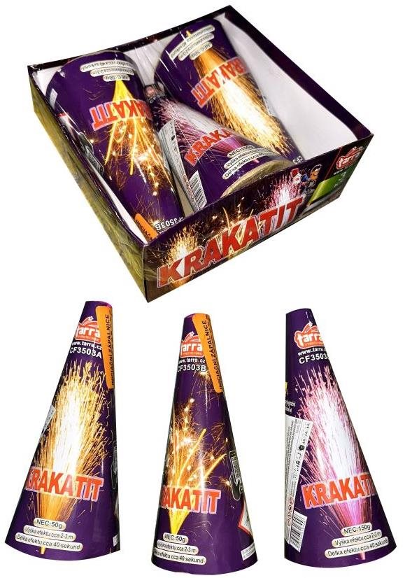TARRA pyrotechnic Fontány krakatit - 3 ks