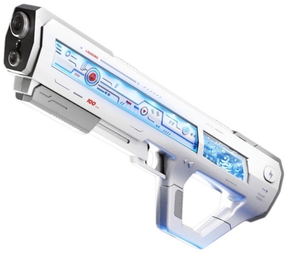 IQ models Elektrická vodní pistole Space odyssey s automatickým nasáváním - bílá