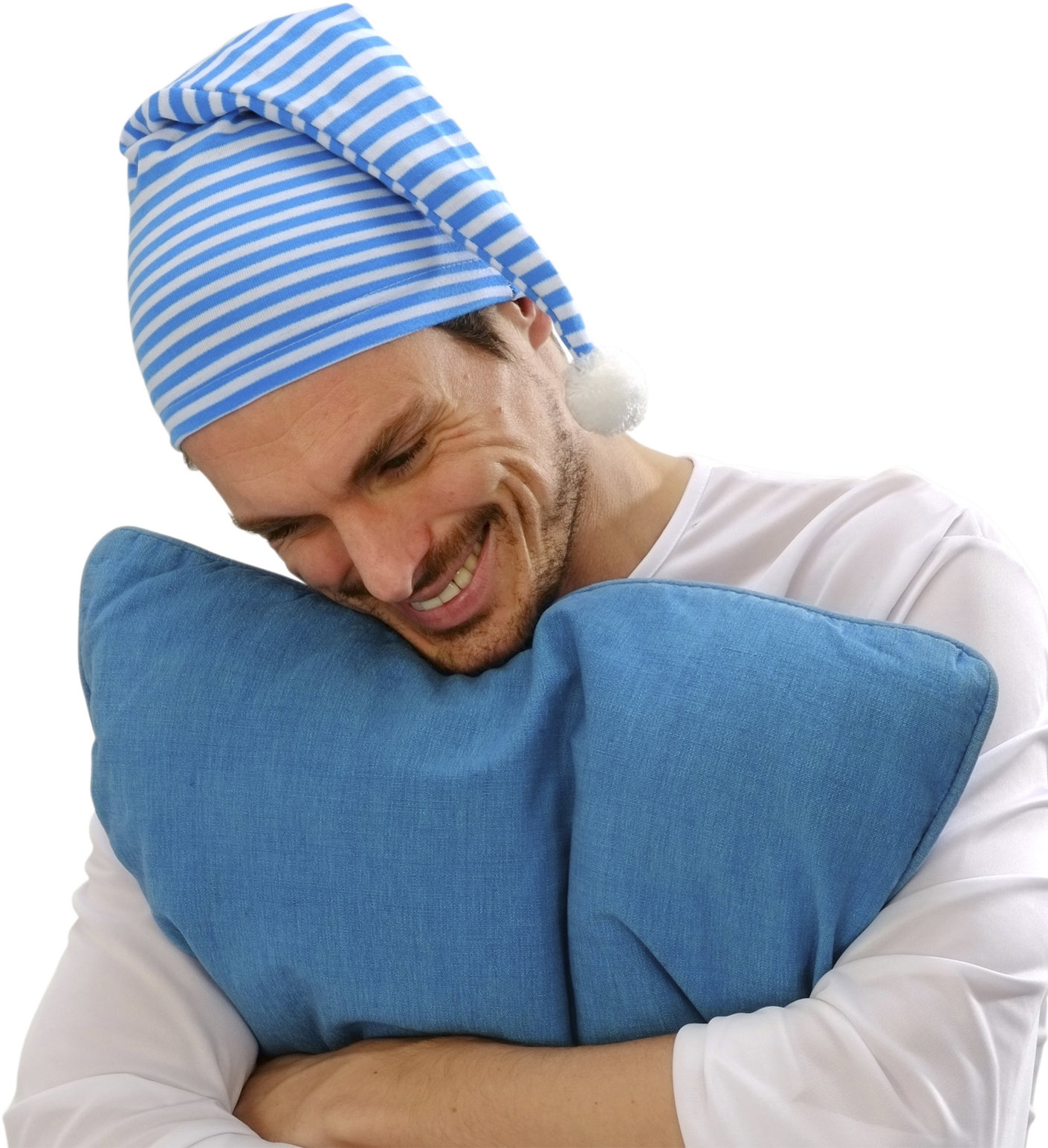 Widmann Čepička na spaní modro bílá