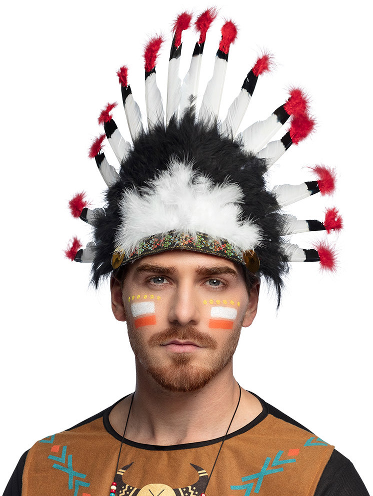Boland Indiánská čelenka péřová Mohawk