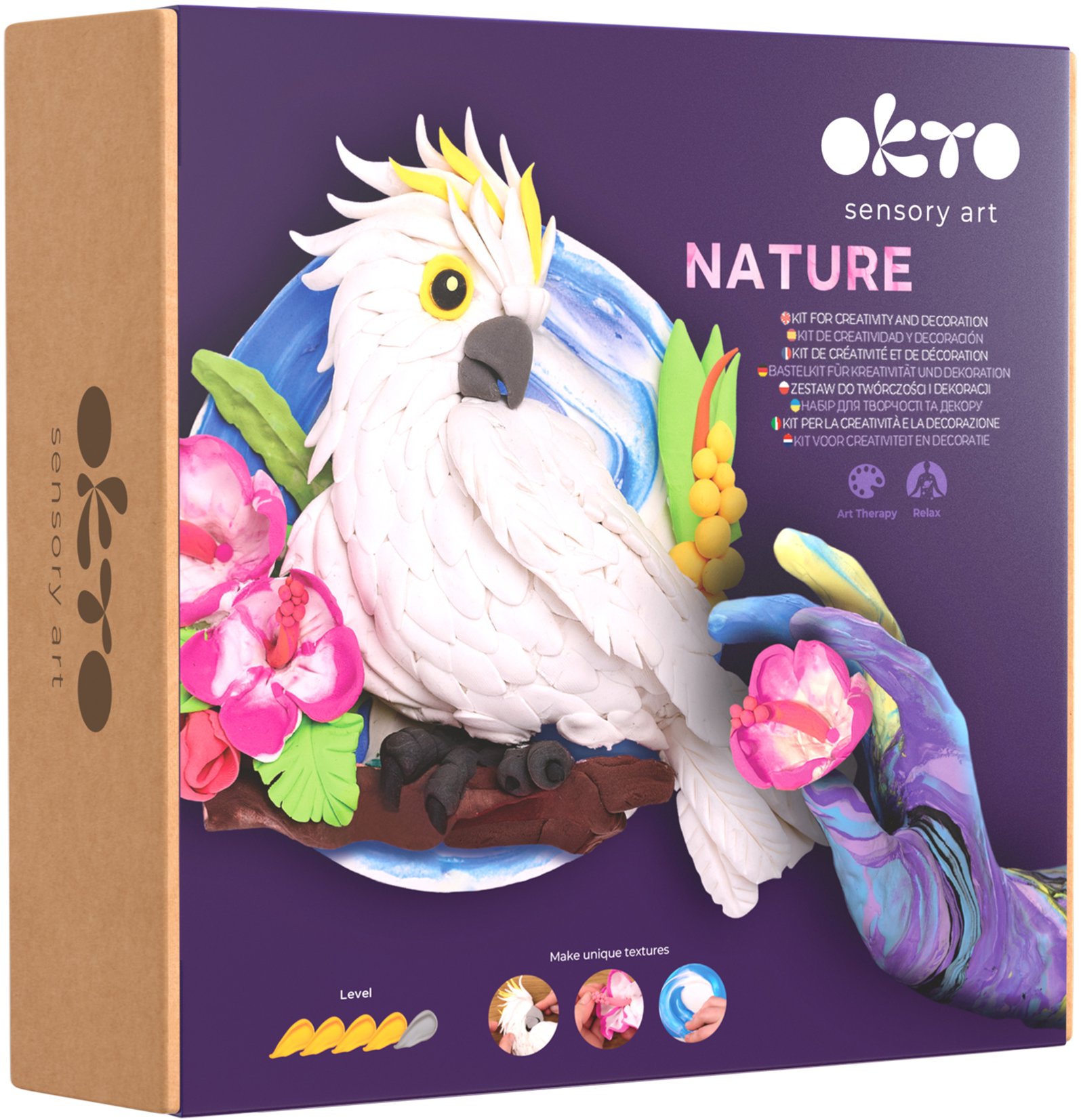 WIKY OKTO Nature Výtvarná modelovací sada Papoušek Kakadu