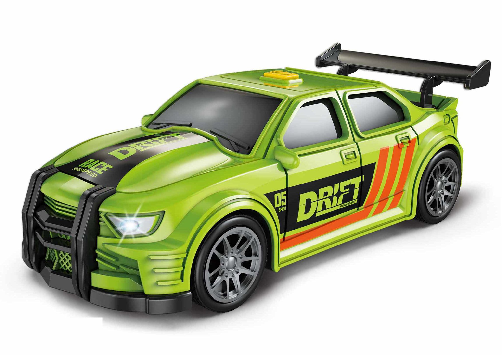 WIKY Auto závodní zelené s efekty