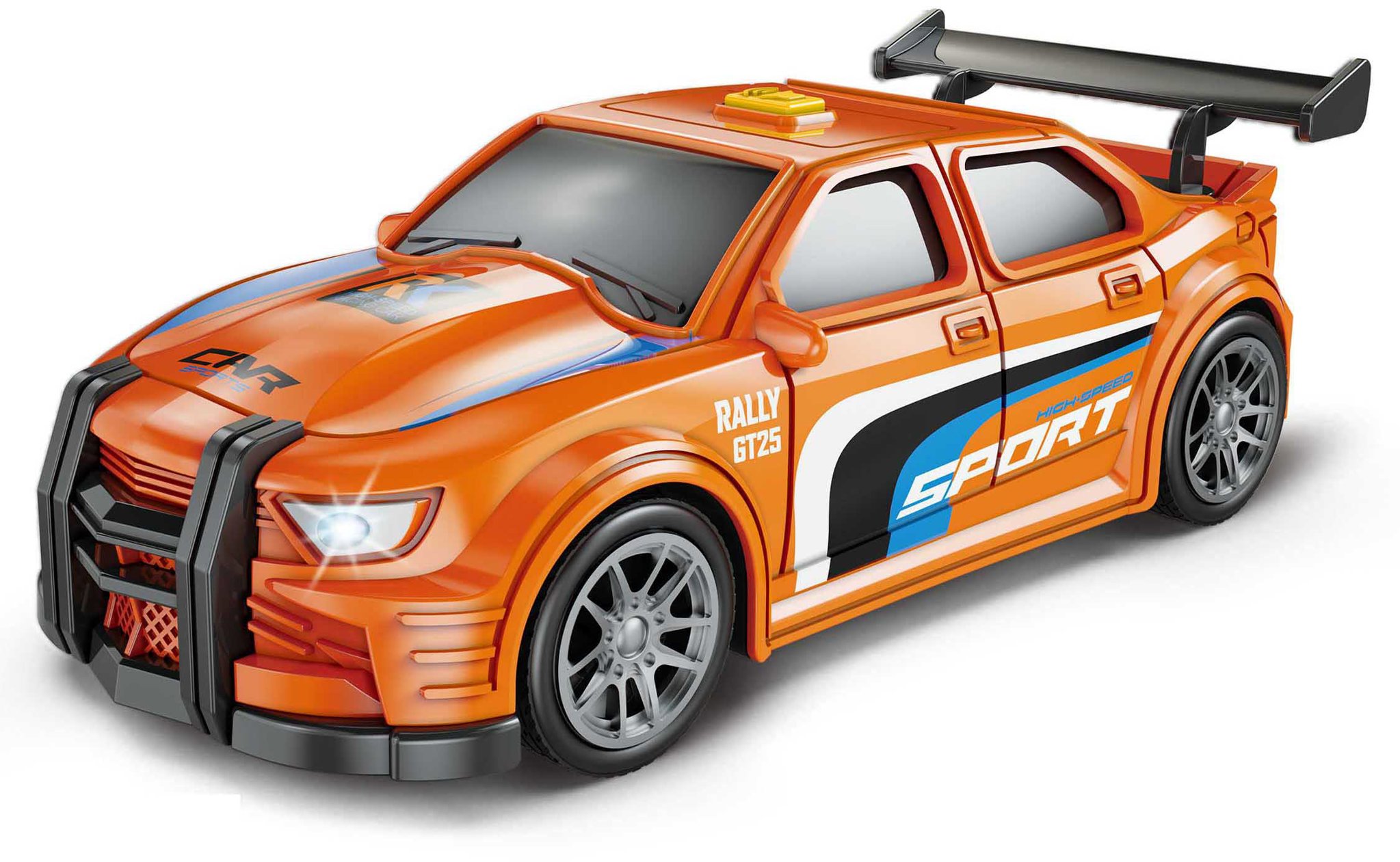 WIKY Auto závodní oranžové s efekty