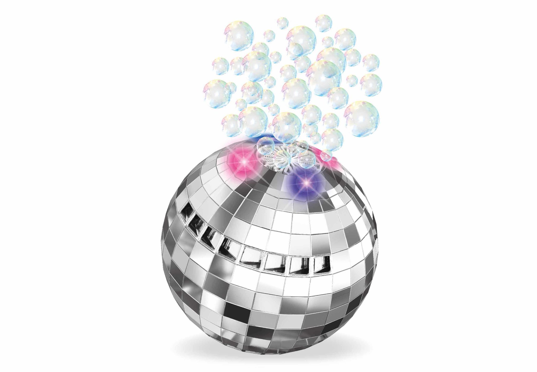 WIKY Bublifuk disco koule se světelnými efekty 50 ml 13 cm
