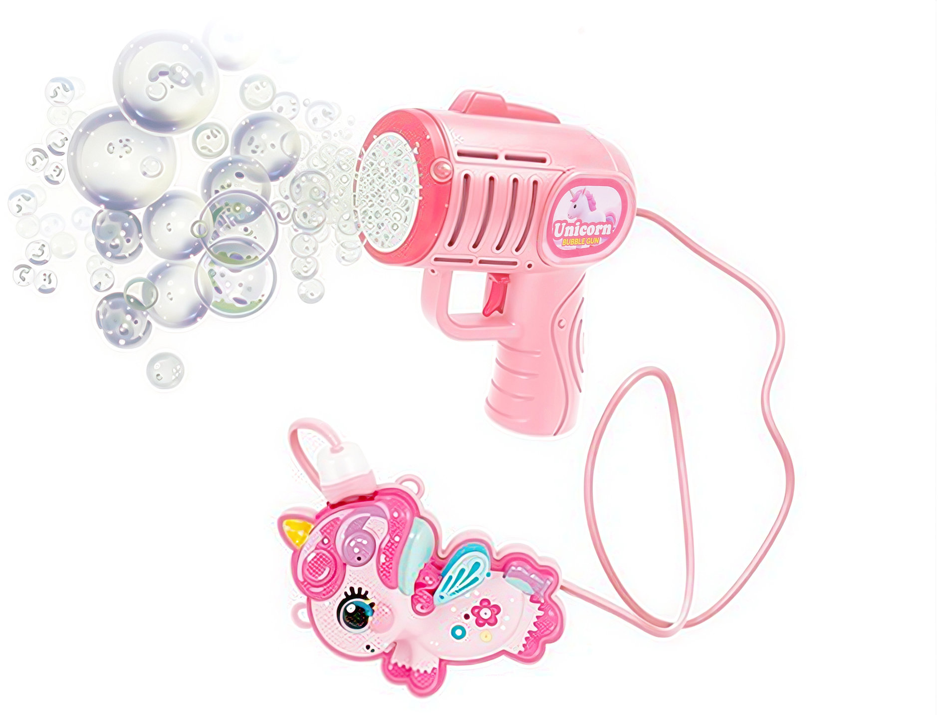 WIKY Bublifuk pistole s externí nádržkou jednorožec 280 ml 15 cm