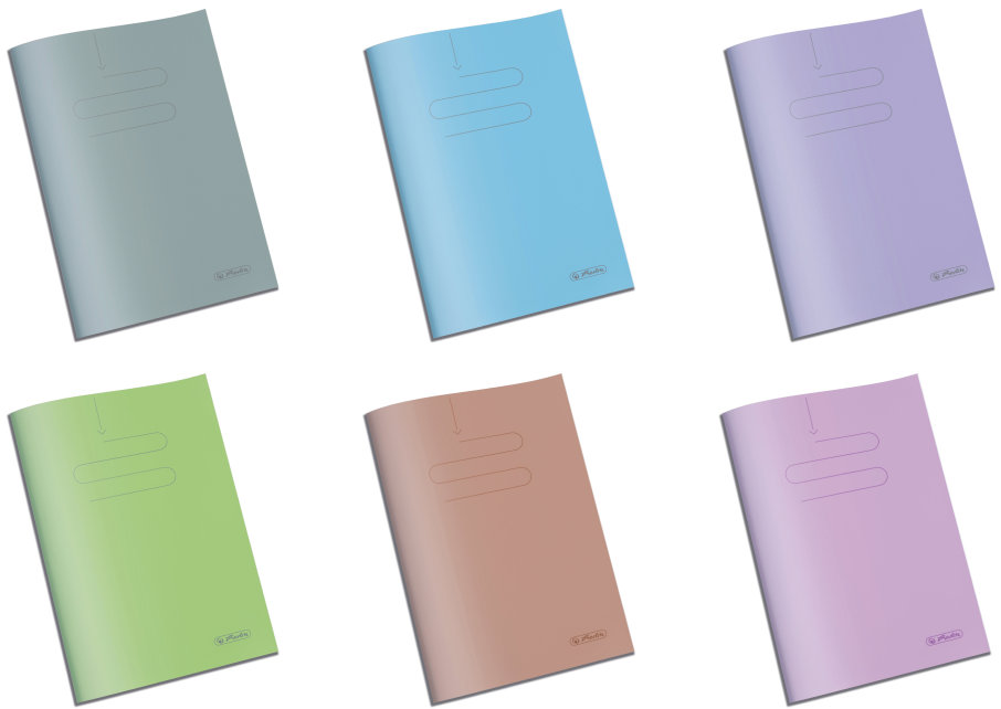 HERLITZ A4 60 listů PP linkovaný, náhodná barva, 1 ks