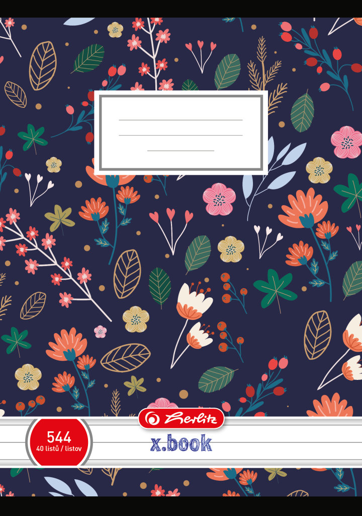 HERLITZ 444 bezdřevý, linkovaný, mix pro holky, náhodný motiv