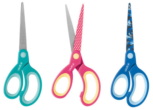 Špičatý nůžek Herlitz pro leváky, náhodná barva, 17 cm