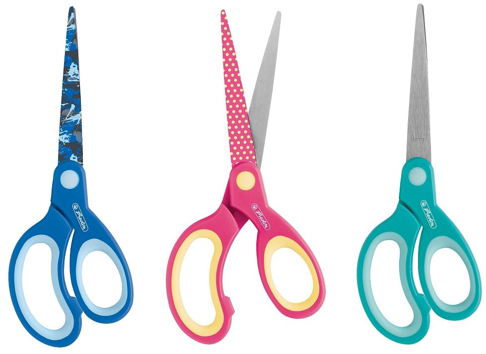 HERLITZ pro praváky, špičaté 17 cm, náhodná barva (1 ks)