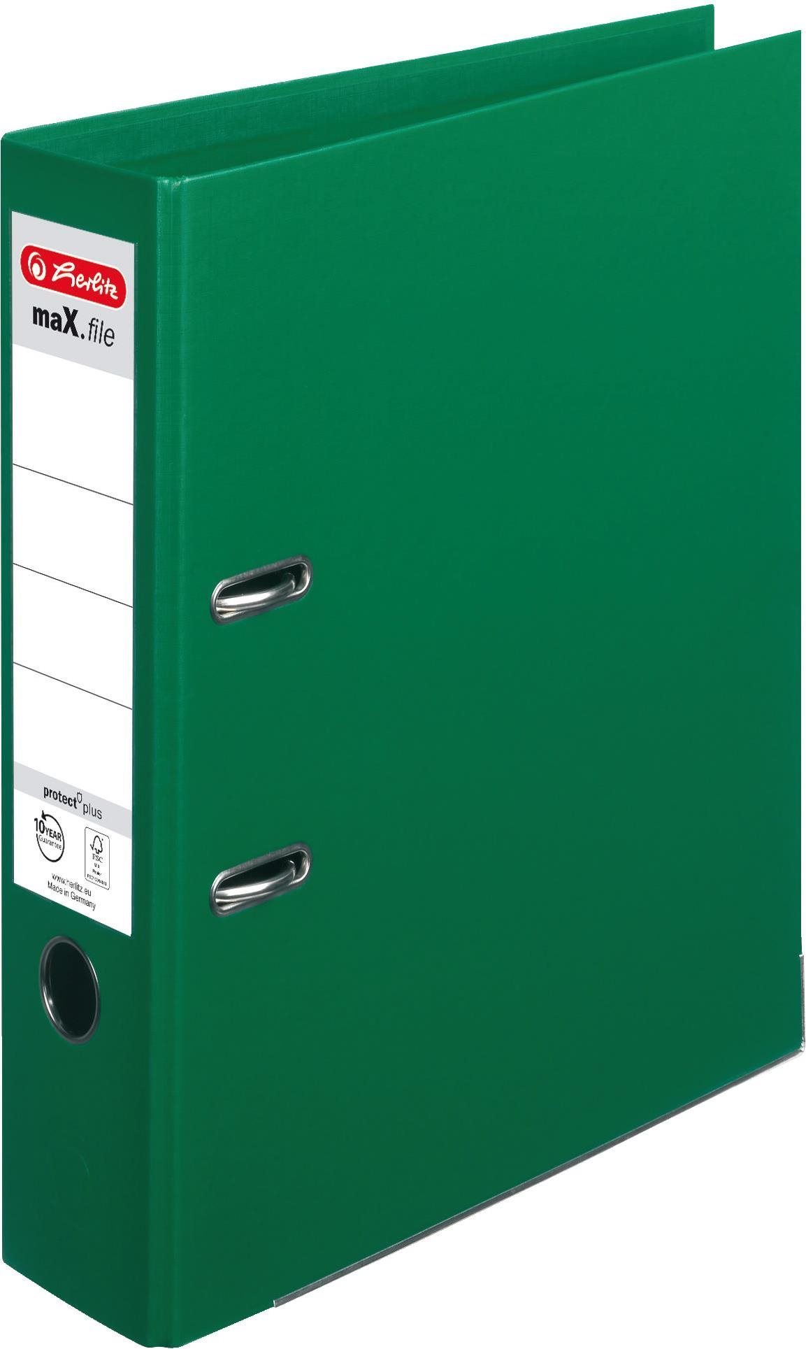 HERLITZ A4 80 mm PP, zelený - kvalitní šanon pro organizaci a archivaci dokumentů