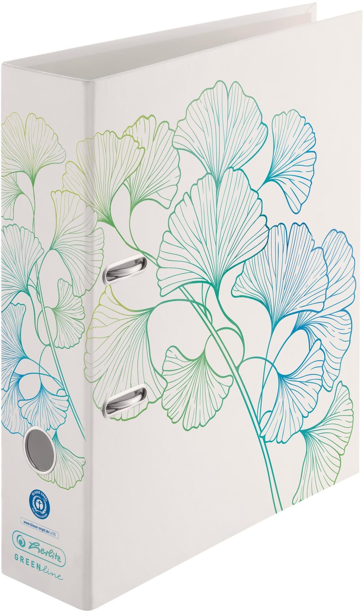 HERLITZ A4 80 mm Greenline - Ginkgo - kvalitní šanon