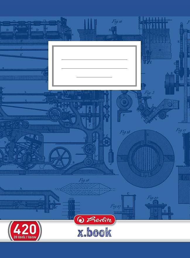 Sešit HERLITZ 440 bezdřevý, čistý - školní a kancelářské potřeby