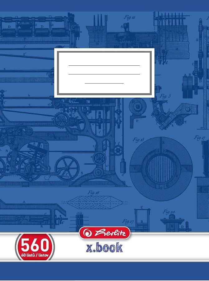 Sešit HERLITZ 440 bezdřevý, čistý - školní a kancelářské potřeby