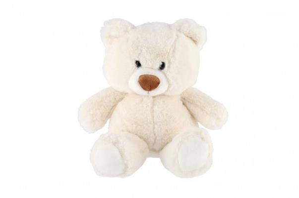 Teddies Medvěd sedící 35 cm, bílý
