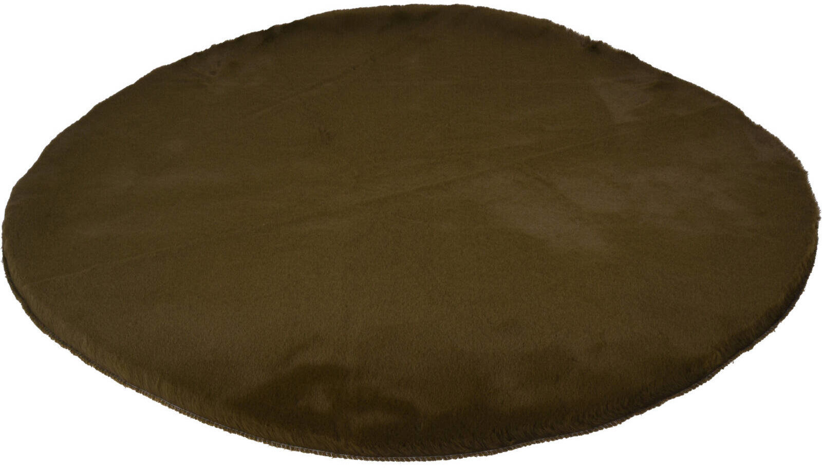 Home Styling Collection Kulatý koberec, umělá kožešina, průměr 80 cm, zelený