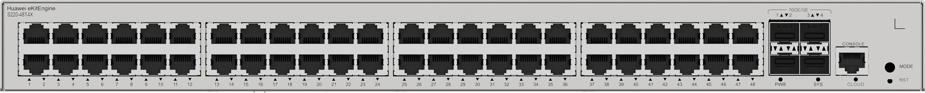 Huawei S220-48T4X switch s 48 ethernetovými porty