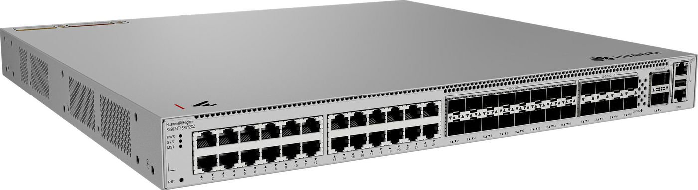 Huawei S620-24T16X8Y2CZ switch s 24 Ethernet a 16 SFP porty.