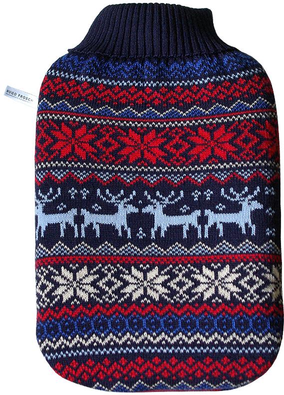Hugo Frosch Eco Classic Comfort Termofor 2 l s pleteným obalem norský motiv
