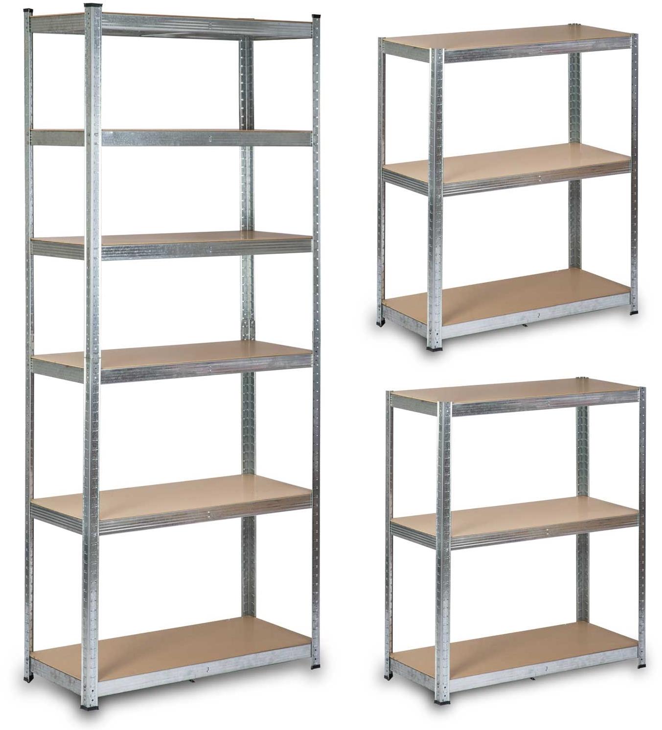 Humberg Kovový úložný regál 222 × 90 × 40 cm HR-814