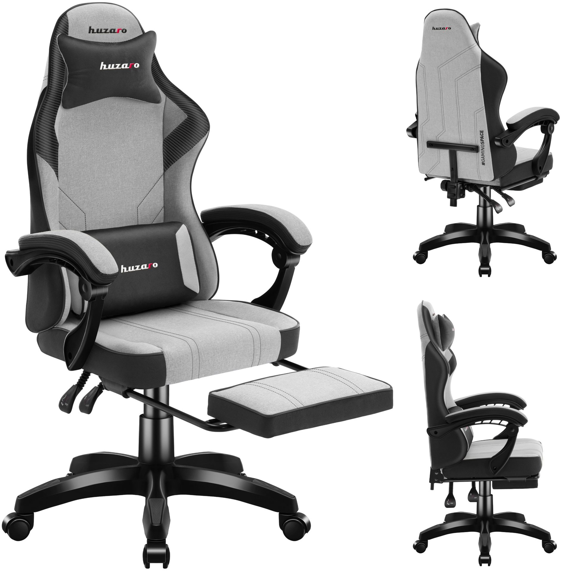 Huzaro Otočná židle Force 3.7 šedá