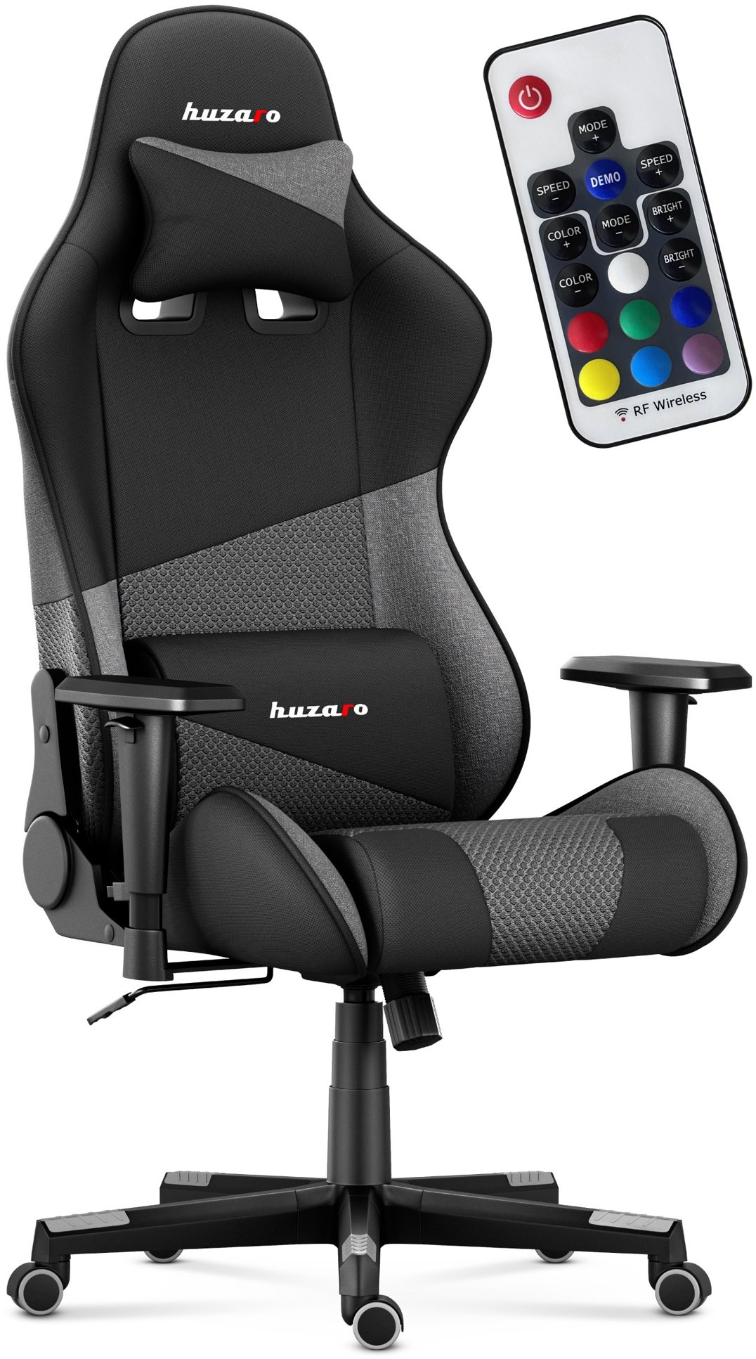 Huzaro Otočná židle Force 6.2 v šedé síťovině
