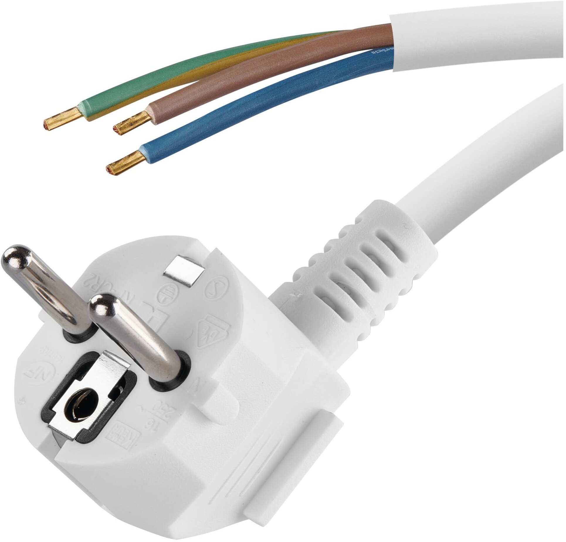 EMOS Flexo šňůra PVC 3× 1,5mm2, 5m, bílá