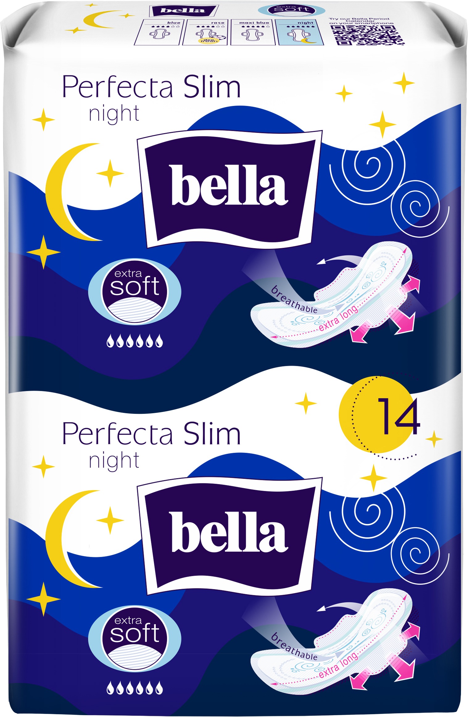 BELLA Perfecta Slim Night Extra Soft 14 ks