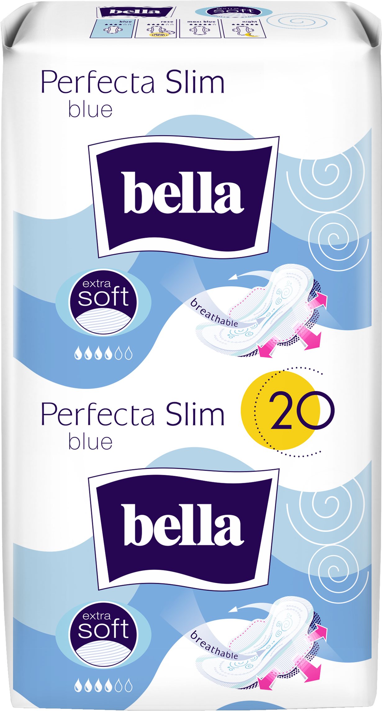 BELLA Perfecta Slim Blue 20 ks