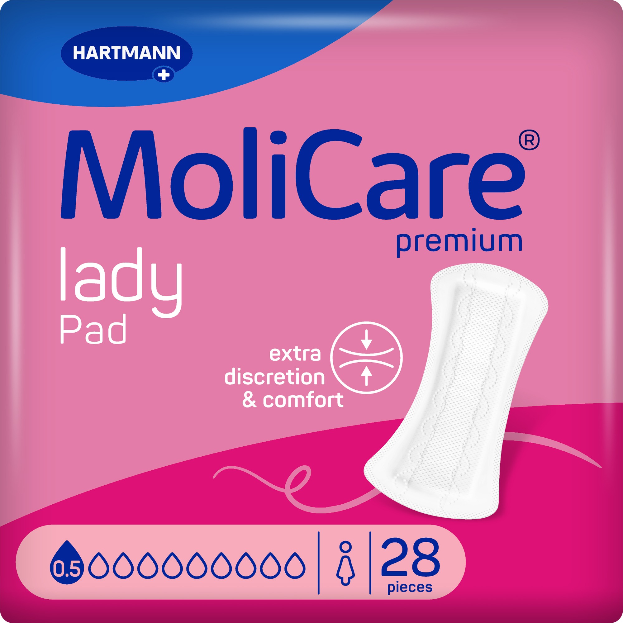 MOLICARE Lady inkontinenční vložky 0,5 kapky 28 ks